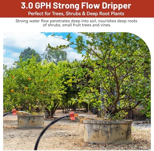 300pcs 3 GPH Pressure Compensating Drippers for Drip Irrigation - Image 6