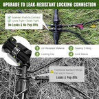 Push-to-Connect Drip Irrigation System Kit, Complete Premium Garden Watering System with 50FT 1/2" Mainline, Leak-Resistant Quick Connect Fittings, Adjustable Drip Emitters for Raised Beds, Greenhouse - Image 3