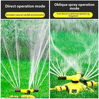 Lawn Garden Sprinkler Garden Lawn Sprinkler 360 Degree Automatic Rotating Yard Garden Large Area Coverage Water Sprinkler Irrigation Water Sprayer - Image 5