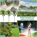 Sprinklers for Yard Garden Sprinkler 360 Degree Automatic Rotating Lawn Sprinkler with Water Stop Ring Adjustable Rotating Pulsating Sprinklers for Yard Ground Grass Irrigation System (16 Pack) - Image 7