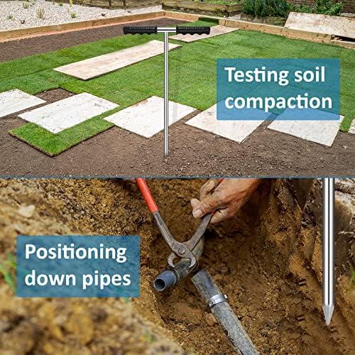 GADFISH Stainless Steel Soil Probe Rod,32-48 Inch Hight Adjustable Ground Rod Tool with T-Handle for Locating Septic Tanks,Underground Pipes,Water Lines,Graves and Gopher Runs - Image 6