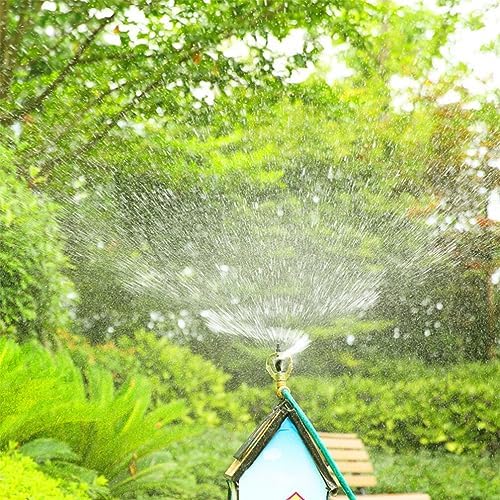2Pcs 360 Degree Rotating Rooftop Sprinklers for Fire Protection, Lawn Cooling & Garden Irrigation, Adjustable Spray Pattern, Durable Iron & Zinc Construction - Image 6