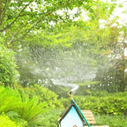 2Pcs 360 Degree Rotating Rooftop Sprinklers for Fire Protection, Lawn Cooling & Garden Irrigation, Adjustable Spray Pattern, Durable Iron & Zinc Construction - Image 6
