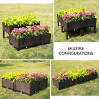 D'vine Dev Raised Beds - Elevated Garden Box with Drainage Plug, Standing Planter Beds for Vegetable/Flower/Herb Gardening Kit, RGB-4 - Image 2