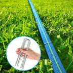 Winisok Upgrade Flat Sprinkler Soaker Hose for Garden 100FT, Heavy Duty 3-Tube Lawn Irrigation Hose with Landscape Stakes, No-Kink Flexible Watering Hose for Yard, Plants (50FT x 2packs) - Image 6