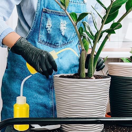 Maxdot 24 Pcs 5 oz Plastic Squeeze Bottles Bulk Transparent White Plant Watering Bottles with Narrow Mouth Scale Labels Tattoo for Safety Rinse Watering Tools, Plant Irrigation - Image 3