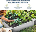 BLUU Planter Raised Garden Beds Plastic Vinyl Garden Box for Growing Vegetables Flowers Herbs Large White DIY Outdoor Patio Backyard Kits, Rectangular, 2 x 4 FT - Image 4
