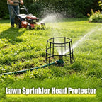 10 Set Lawn Sprinkler Head Protector,Black Metal Lawn Sprinkler Guard - Image 3