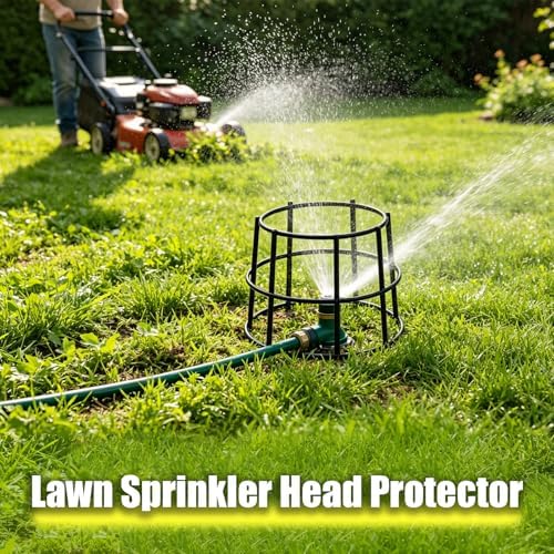 10 Set Lawn Sprinkler Head Protector,Black Metal Lawn Sprinkler Guard - Image 3