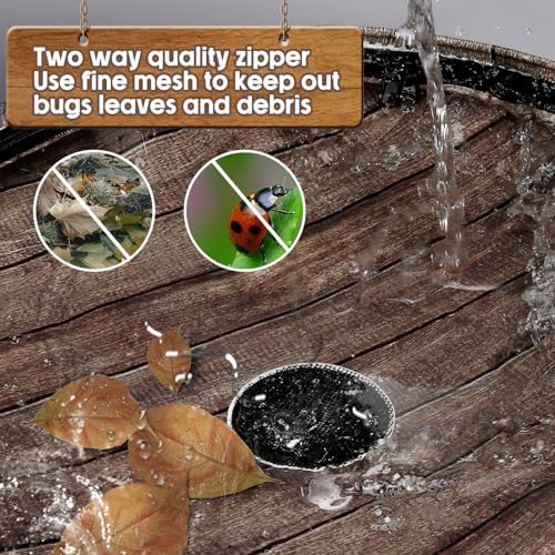 PAETAE Collapsible Rain Barrels, 50 Gallon Rain Water Collection Barrel, Rain Catcher Barrels to Collect Rainwater from Gutter, Leak-Proof Design, Woodgrain - Image 4