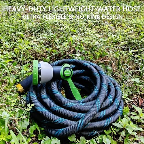 Junredy 50 FT Garden Hose, Flexible Water Hose with 10-Function Sprayer - Image 4