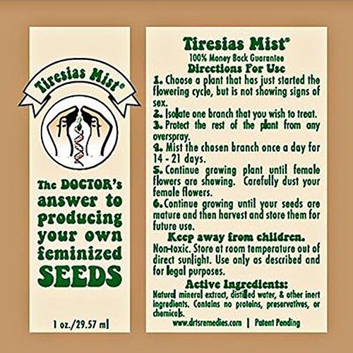 Feminized Seed Spray | 1 ounce Bottle for Growing All Female Pollen and Seeds – Safe, Non-Toxic Plant Flower Formula for Growers - Effective and Reliable Solution - Image 2