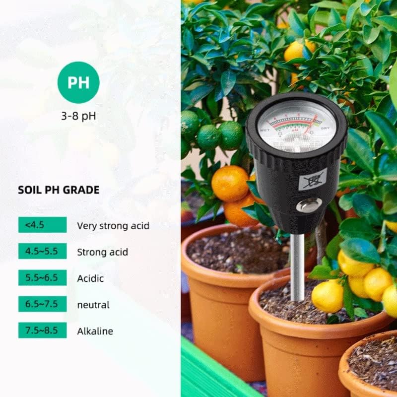2 in 1 Soil Moistures PH Meter 3-8ph Humidity Analyzer Acidity Tester Metal Long Probe Detector for Plants Garden Measure Tool - Image 5