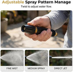 Upgrade Heavy Duty High Pressure Hose Nozzle, Adjustable Booster Home High Pressure Car Wash Water Gun with Booster Nozzle, Pressure Washer Hose Attachment for Plant Watering Lawn Car - Image 2