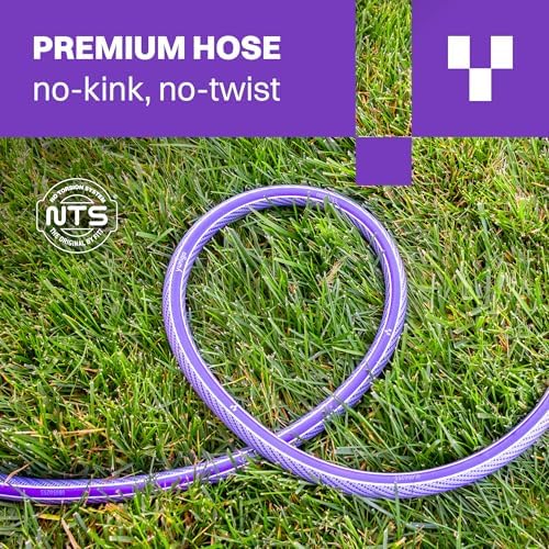 FREEDOM Portable and Wall-Mountable Garden Hose Reel equipped with 5/8' 100ft, Kink-Free Hybrid Hose, Lightweight, Easy Setup. Spray Nozzle and Leader Hose Included - Image 6