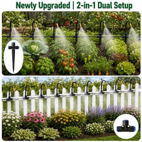 Bluepro 320FT Drip Irrigation System with Brass Splitter & Copper Nozzles - Image 5