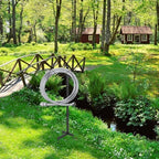Freestanding Garden Hose Holder Metal Rack with Detachable Design - Image 6