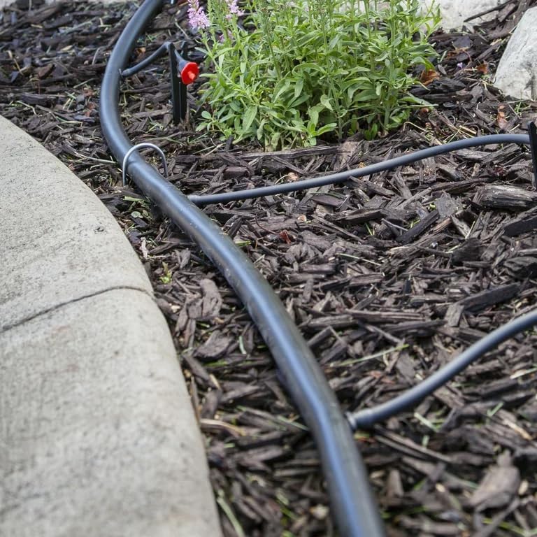 Rocky Mountain Goods Drip Irrigation Tubing - 100 Foot 1/2' Heavy Duty Blank Drip Hose For Main Line - Easy Tap In with Barbed Emitters and 1/4' Tubing to Plants - Kink and Leak Resistant - Image 3