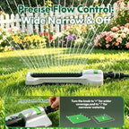 Heavy Duty Oscillating Sprinkler for Yard, Metal Base, 19 Nozzles - Image 5