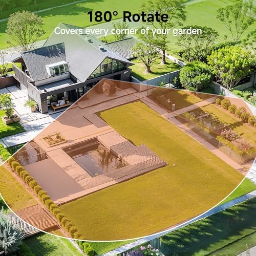 Giraffe Tools Retractable Garden Hose Reel 1/2 Inch x 155 with 5 ft Leader Hose and Garden Hose Holder Wall Mount-Metal Water Hose Hanger for Outside,Holds 150FT Hoses - Image 4
