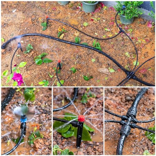 Maotong 240FT Drip Irrigation System Kit New Quick-Connect, Automatic Garden Watering Misting System for Greenhouse, Yard, Lawn, Plant with 1/2 inch Hose 1/4 inch Distribution Tubing and Accessories - Image 6