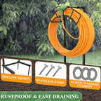 New Garden Hose Holder, Super Stable Water Hose Holders Stand Holds 120-Feet Hose, Detachable Freestanding Hose Storage Hanger Rack for Outside Yard Lawn Farm, Black - Image 7