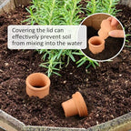 2 pcs Large 10x5in Ollas Terracotta Watering Pots Self Watering Planter Insert 1.8L Terra Cotta Clay Watering Spikes Automatic Plant Watering Devices for Outdoor & Indoor Plants Self-irrigate - Image 5