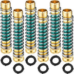 Moxweyeni 6 Pack Garden Hose Adapter, Brass Kink Protector Coil Spring by Moxweyeni