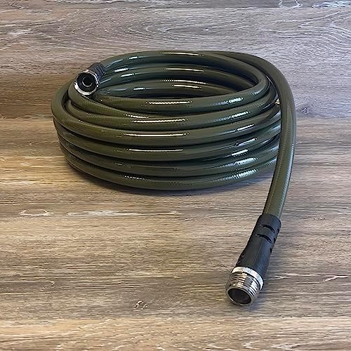 Water Right 500 Series (1/2") Garden Hose, Drinking Water Safe, 100-Foot, Stainless Steel Fittings, Olive Green - Image 2
