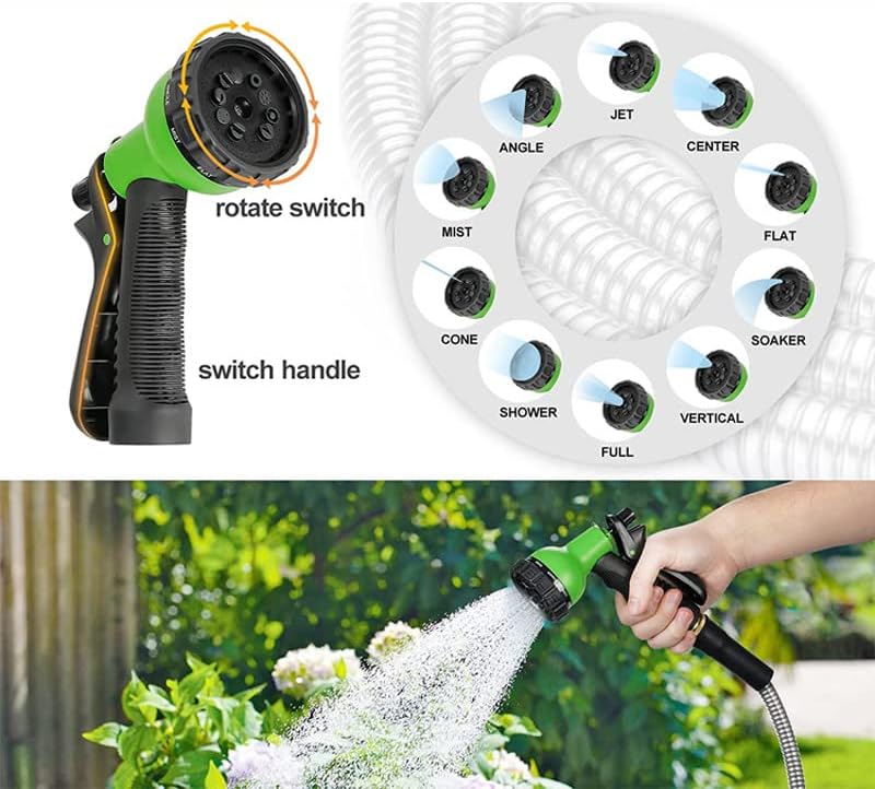 100 ft Metal Garden Hose - Stainless Steel Flexible No-Kink Design for Heavy-Duty Watering Lightweight & Rust-Resistant Water Pipe for Easy Handling - Image 6