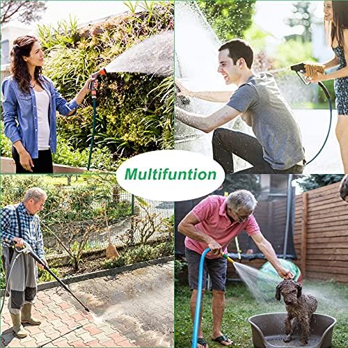 VINGLI 300FT 5/8in Garden Hose Reel Cart, 4-Wheel Portable Residential Hose Reel Cart, Hose Guide System with Storage Basket, Rust Resistant, for Family Yard, Garden and Farm (Green) - Image 6