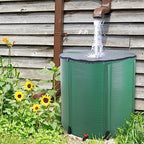 Collapsible Rain Barrel,Portable Water Storage Tank to Collect Rainwater from Gutter,Rainwater Collection System Downspout,Water Storage Tank Catcher Container with Filter Spigot(Green,200 Gallon) - Image 6