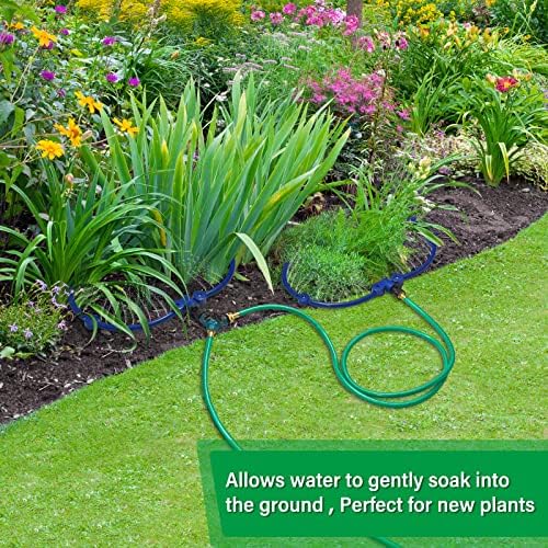 ZZM 360°Tree Water System Tree Watering Ring Circle Sprinkler and Irrigation System Targeted Water with Y Hose Splitter for New Tree Outdoor Plants Raised Garden Beds Shrubs (Small) - Image 4