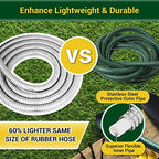 Garden Hose - Water Hose 75 FT with Swivel Handle, Flexible, Heavy Duty, No Kink, Lightweight Metal Hose for Outdoor, Yard, 304 Stainless Steel - Image 3