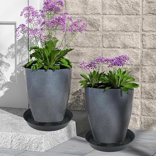 2 Pack Plant Saucer 17 inch 2 Pack, Raised Middle Plant Trays for Pots, Large Plastic Plant Saucers for Indoors, Water Tray for Plants,Drip Trays Plant Stand Water Catcher Tray, Pot Saucers for Plants - Image 7