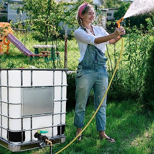 Upgrade Double Outlet IBC Tote Fittings, 275 330 Gallon IBC Tote Tank Hose Adapter 2.44" Fine Thread Water Tote Tank Hose Adapter, IBC Tote to Garden Hose Adapter for IBC Tote Water Tank - Image 6