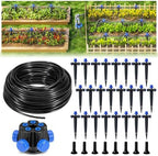 HIRALIY 100FT Drip Irrigation Kit for Raised Beds & Gardens by HIRALIY