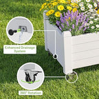 Fancyango Raised Garden Bed with Wheels 13.3" Hx2 -Ashen - Image 4