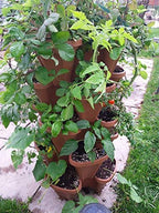 Mr. Stacky 10 Large 18x18x6 inch Vertical Gardening Stackable Planters - Terracotta Color - Image 4