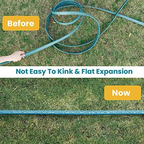 LINEX Sprinkler Soaker Hose 50 ft 2 pack for Garden Lawn Watering Hose with Hose Stakes - Image 5