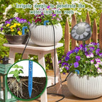 Solar Automatic Drip Irrigation System Kit, DIY Irrigation System for Garden Outdoor/Indoor Gardening System, Plant Watering System Drip Irrigation System, 9 Timing Modes with Anti-Siphon Set - Image 2
