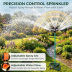 4 Way Adjustable Mini Turbo Oscillating Lawn Sprinkler(Weighted Base) - Image 4