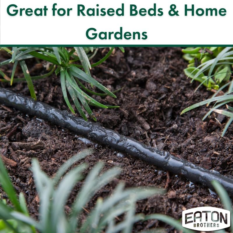 Eaton Brothers Bulk Soaker Hose – 100 ft, 1/4" Inner Diameter – Flexible Drip Watering Line for Gardens, Raised Beds & Landscaping – Durable, No-End Design for Custom Length Systems - Image 3