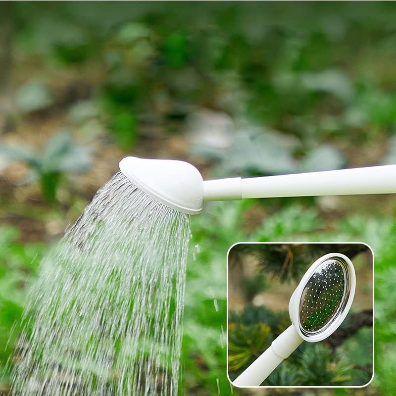 Watering Can for Indoor & Outdoor Plants, Long Spout Watering Can with Stainless Steel Shower Head 4 L/1 Gallon (White) - Image 7
