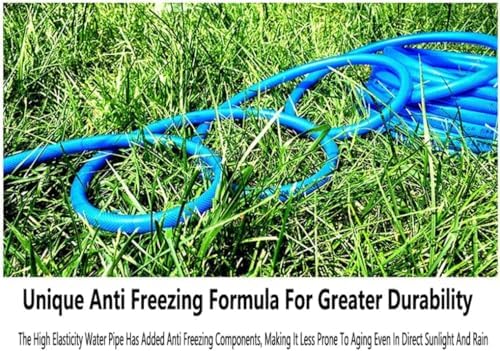 12x16mm 12 inch Garden Hose Flexible High Pressure Rubber Hose PVC Material Explosion-Proof Torsion-Resistant Blue Outdoor Yard Water Pipe - Image 5