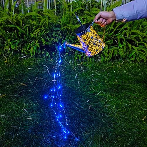 VOOKRY Solar Watering Can Lights, Large Retro Hanging Blue Solar Lights Outdoor Decorative Garden Decor Waterproof for Outside Patio Yard Porch Lawn Landscape, Gifts for Women Mom Grandma Birthday - Image 6