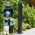 Frost-Free Solar Light Water Column - Decorative Outdoor Faucet & Freestanding Hose Stand, Floor Mount Spigot, Stylish Garden Fixture for Curb Appeal & Convenience by Unknown