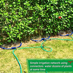 ZZM 360°Tree Water System Tree Watering Ring Circle Sprinkler and Irrigation System Targeted Water with Y Hose Splitter for New Tree Outdoor Plants Raised Garden Beds Shrubs (Small) - Image 6