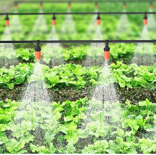 2WAYZ Drip Irrigation Kit - Plant Watering System, Automatic Irrigation System for Patio Garden Farm - Set of Blank Distribution Tubing Hose + 20pcs Misters + Adjustable Nozzle Emitters - Image 5