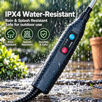 Electric Plant Waterer, High Reach Telescopic Watering Wand with 3 Speeds, 4 Spray Nozzles, 2400mAh Rechargeable Battery, Battery Powered Sprayer Wand for Indoor Outdoor Plants - Image 4